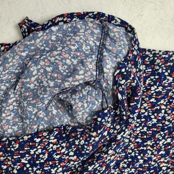 U.S Polo Assn Shorts Romper One Piece. Size Medium. Blue, Red & White. - Picture 12 of 13